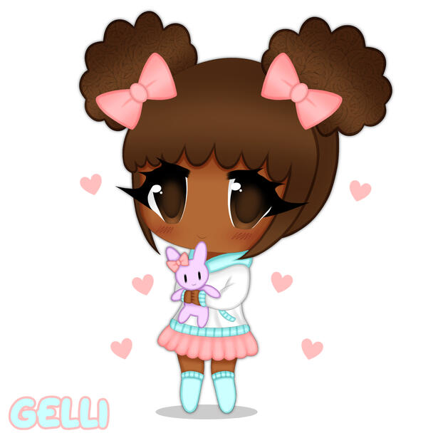 ♡ lulu and her bunny friend 🐰 ♡